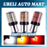 2pcs 144 SMD LED Lamp Decoding Anti-flash Car Turn Signal Brake Bulb 12V 1156 BA15S