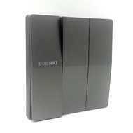 Edenki Elegant Gray single/double/three/four 1-way switch set EE-101-GR/EE-102-GR/EE-103-GR/EE-104-G