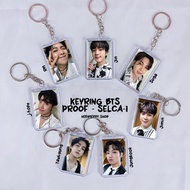 GANTUNGAN Bts PROOF SELCA Unofficial 2-sided Acrylic Keychain - Merchandise KPOP Keychain Ganci Keyring Box