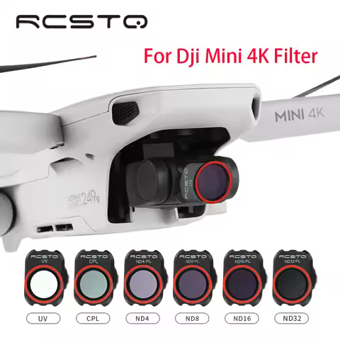 RCSTQ For Dji Mini 4K Drone Lenses Filter Set UV/CPL/4NDPL/8NDPL/16NDPL/32 ND PL Camera Lens filter