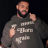 Orphan CPFM YE MUST BE BORN AGAIN KANYE KANYE Letter Foam Printed Men Women Hoodie Embossed Letter N