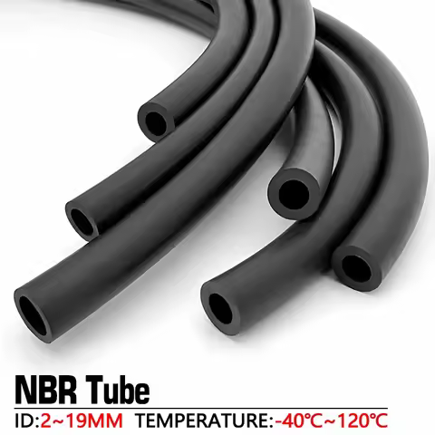 Black NBR Rubber Fuel Line Hose Oil Resistant ID 2mm 3 4 5 6-25mm 50cm-3M Anti-Ageing For Car Van AT