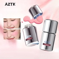 AZTK Jello Color Liquid Blush Tube With Sponge Applicator Multi Shade Cheek Liquid Makeup Paste Dail
