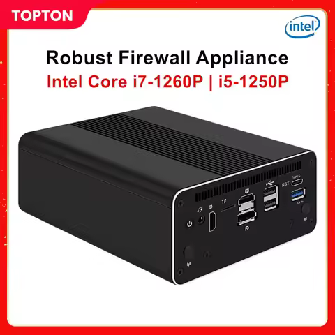 Robust Firewall Appliance Intel i7-1260P i5-1250P i3-1215U 8505 Mini PC 2X10G SFP 4x2.5G LAN 2*SATA3