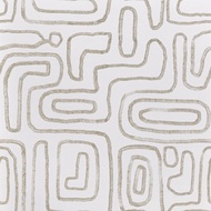 LXCREAT วอลล์เปเปอร์ Peel And Stick Modern 17.32 "X 118" Beige And White Geometric Wallpaper Boho Co
