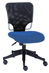 【E-xin】滿額免運 658-6 辦公椅 藍黑網布 無扶手 電腦椅 主管椅 布面 人體工學椅 會客椅 洽談椅 活動椅