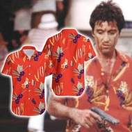 Tony Montana Scarface Hawaii Shirt, Tropical Hawaiian Shirt, Summer Hawaiian Shirt, Hawaii Shirt for