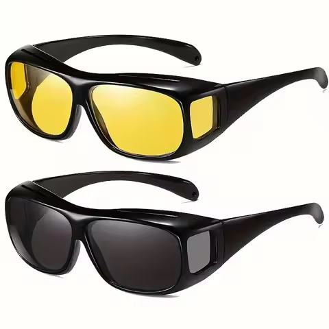 2pcs Night Vision Driving Goggles Enhance The Binocular Effect Day and Night. Same Gender Night Visi