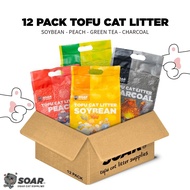 SOAR Tofu Cat Litter 2kg/6L 1carton (12packs) Combo Maximum 1 of 1 order Tofu Pasir Kucing豆腐猫砂