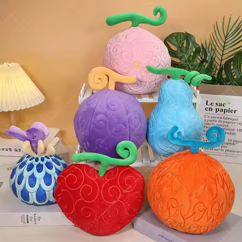 One Piece Devil Fruit Fish-Fish Fruit·Model: Azure Dragon Plush Toys Ace Flame-Flame Luffy Gum-Gum O