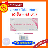 10X แผ่นทดสอบไข่ตก LH Ovulation test strip  แผ่นตรวจไข่ตก ชุดทดสอบไข่ตก ชุดตรวจไข่ตก แบบจุ่ม เห็นชัด ดูง่าย ราคาพิเศษ