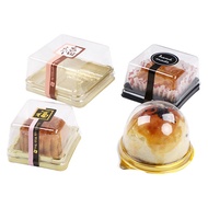 50Sets Clear Transparent Gift Box Moon Cake/ Cupcake Packaging Box Christmas Wedding Party Cake/Cand