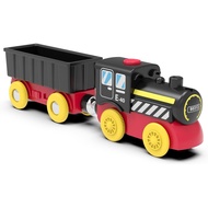 Battery Operated Locomotive Train, Magnetic Trains Toy for Wooden Tracks, Motorized Train Compatible