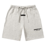 FOG FEAR OF GOD อเมริกัน high street 22 double line ป้ายขนาดเล็ก flocking กางเกงขาสั้น ESSENTIALS กา