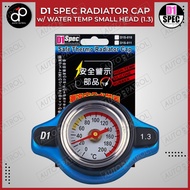 D1 Spec Radiator Cap Cover with Water Temp Temperature Gauge 1.3 Small Head