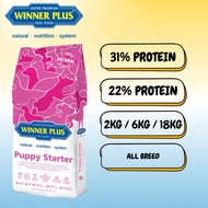 🐶 Winner Plus Puppy Starter Natural, gluten-free complete food for puppies and females during gestat