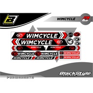 WIM BICYCLE STICKERS BIKE VARIATIONS ALL BICYCLE STICKERS STRIPING WIM-CYCLE MOTIF POLET STRIPING