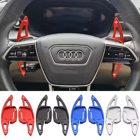 For Audi A6 S6 C8 A7 S7 4K A8 S8 Q8 E-tron Sportback 2019-2024 Car Steering Wheel Paddle Shifter DSG
