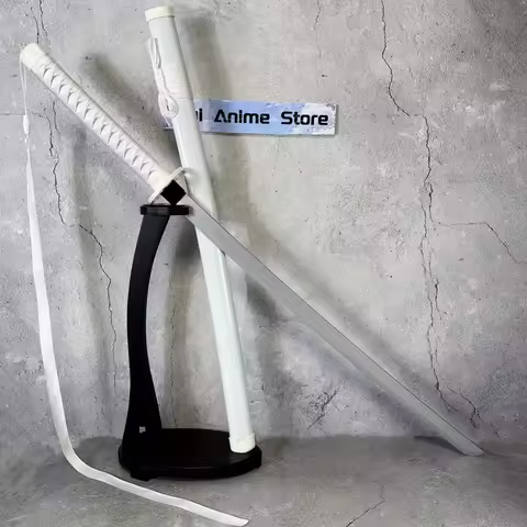 40in Rukia White Katana Bleach Anime Sword Cosplay Prop Original Samurai Sabre Real Size Japanese Ka