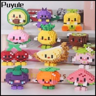 Puyule Mini Blocks Bricks Toys Fruit Fruit Building Block Nano 3D Cartoon Building Block Toys