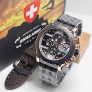 Jam tangan SWISS ARMY PRIA CHRONOGRAPH SA2730-Jam tangan Original Quality Water Resistant 1ATM (10M)