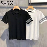 Slim Fit Polo Shirt Men Plus Size 5XL 2023 Summer New Korean Trend Short Sleeve T Shirt Ins Style Tops for Men
