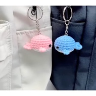 GANTUNGAN Amigurumu mini whale/keychan/ whale keychain