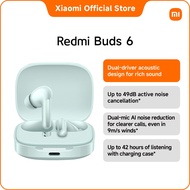 Xiaomi REDMI Buds 6 | Dual-driver acoustic design, Up to 49dB active noise cancellation, Up to 42 ho