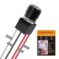 Suis Dimmer DC ALOVECO 12 Volt PWM untuk Bahagian Dalam Lampu RV LED, Lampu Kubah Siling LED 5-24 Vo