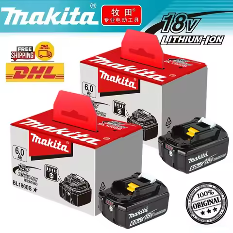 BL1860 for makita 18v 6ah original battery bl1830 bl1860 bl1850B tool batteries compatible For Makit