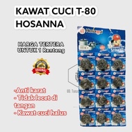 Hosana Sabut Cuci Piring Stainless 1 renteng 12 Pcs 1 lusin T-80 Tebal Besar