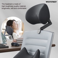Weststreet Memory Foam Office Chair Headrest Attachment Adjustable Angle Universal Support Cushion Ergonomic Head Pillow for Chair Relieves Stress Fatigue