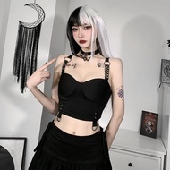 Niche Black Tube Top - Summer Outerwear for Girls