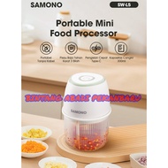 SAMONO Mini Chopper Blender Portable Meat and Spice Grinder 300 Rechargeable BatteryML