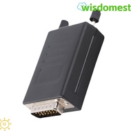 WISDOMEST DB15 Connector, Solderless DB15 15 Pin Breakout Board, Module Male Connector 15 Pin with  