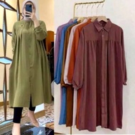 Tunik Bahan Crinkle Airfllow Premium Perempuan Dewasa Remaja Muslim Model Terbaru 2022 MARYAM