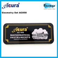 Acura AC 858 Geometry Set Mathematical Drawing Instrument Kit for Students & Technical Use