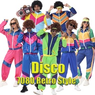 Halloween Disco70 Retro Disco Suit Performance Costume Sports
