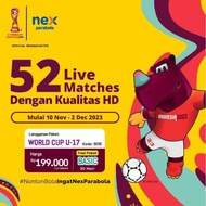 Nex Parabola Paket World Cup U-1 Indonesia Free Paket Basic 1 Bulan