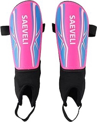 Saeveli Soccer Shin Guards for Toddlers Kids Youth - Lightweight and Durable Shin Pads with Ankle Protection for Kids 2-14 Years Old Boys and Girls