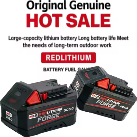 100% Original M18 Milwaukee Battery 6000mAh M18B6 M18B5 Suitable for Milwaukee 18v Power Tools Recha