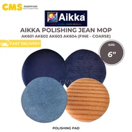AIKKA Car Polishing Buffing Pad Jean Mop Fine to Coarse Compound Pad AK601 AK602 AK603 AK604 6"