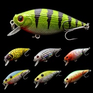 wLure Crankbait Fishing Lure 6.5cm 7.4g Flat Body Wide Wobbler Musky Bait Floating Tank Tested Hard 
