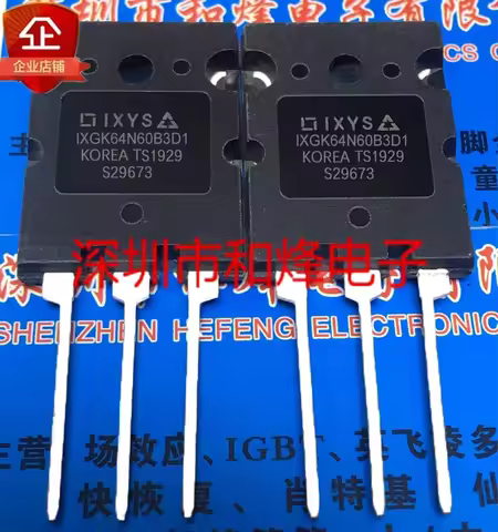 5PCS IXGK64N60B3D1 IXFB44N100P SGL50T120SFD KW40N120A2 TGL60N100ND1 TO-3PL In stock