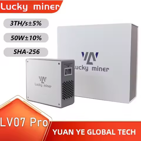 Bitcoin Sha256 Miner Lucky Miner LV07 Pro 3th/s 50W In Stock Newest BTC Solo Lottery Crypto BTC Mine