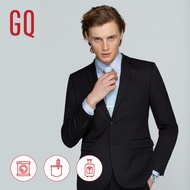 GQ Essential Suit สูททำงานผ้าเย็นเนื้อละเอียด ทรงสลิม รุ่น Cool Wool Blend สีดำ