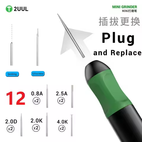 2UUL DA86 MINI GRINDER Auto-Remembers Last Gear Easy to Control Suitable for Electronic Device Mothe