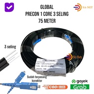 GLOBAL PRECON 1 CORE 3 SELING 75M SC UPC - SC UPC | CABLE READY TO USEFiber Optik 75 METERS LENGTH 1