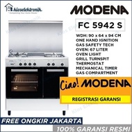 Modena FC 5942 S Free Standing Cooker - Kompor 4 Tungku Oven FC5942S