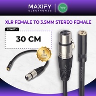 Panamax Premium Grade Audio Copper Cable (33CM 3.5MM Stereo Female To 3 PIN XLR Female) = PX-1157